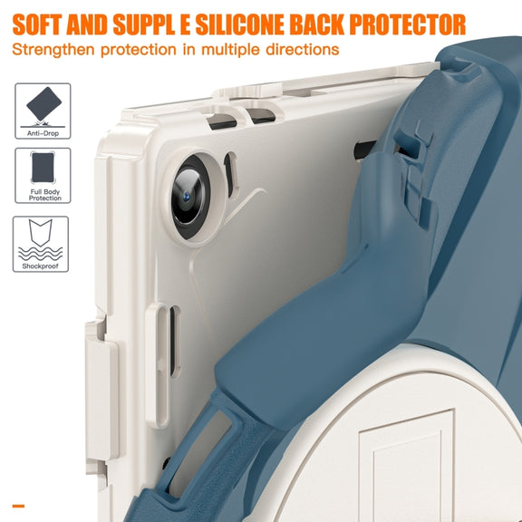 For Lenovo Tab M10 10.1 3rd Gen Silicone + PC Protective Tablet Case(Cornflower Blue)