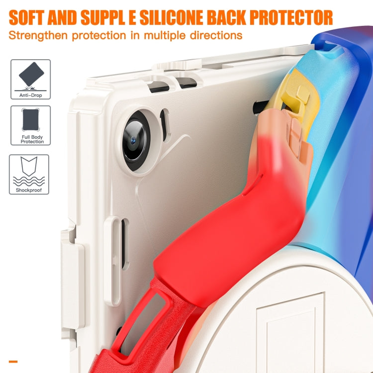For Lenovo Tab M10 10.1 3rd Gen Silicone + PC Protective Tablet Case(Colorful Red)