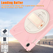 For Lenovo Tab M10 10.1 3rd Gen Silicone + PC Protective Tablet Case(Cherry Blossom Pink)