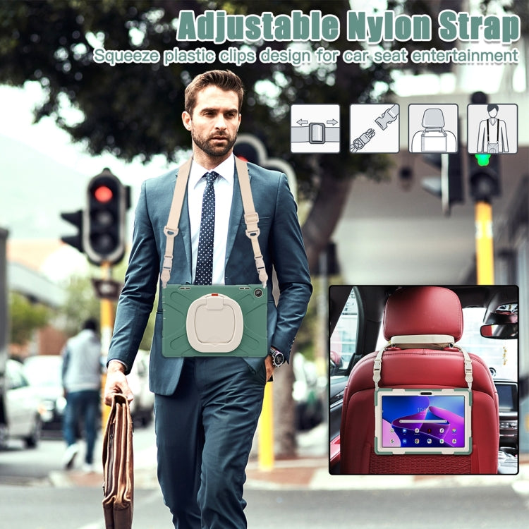 For Lenovo Tab M10 10.1 3rd Gen Silicone + PC Protective Tablet Case(Emerald)