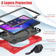 For Lenovo Tab M10 10.1 3rd Gen Silicone + PC Protective Tablet Case(Red)