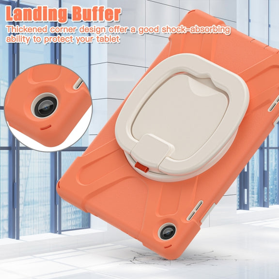 For Lenovo Tab M10 10.1 3rd Gen Silicone + PC Protective Tablet Case(Orange)