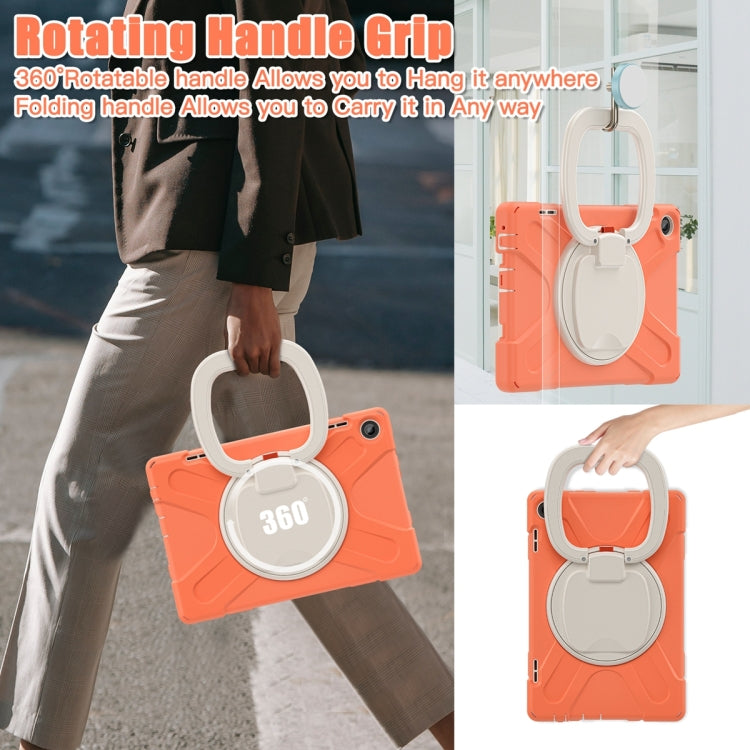 For Lenovo Tab M10 10.1 3rd Gen Silicone + PC Protective Tablet Case(Orange)