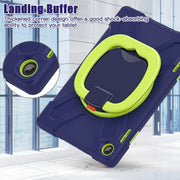 For Lenovo Tab M10 10.1 3rd Gen Silicone + PC Protective Tablet Case(Navy Blue Lime)