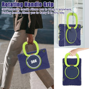 For Lenovo Tab M10 10.1 3rd Gen Silicone + PC Protective Tablet Case(Navy Blue Lime)