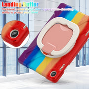 For Lenovo Tab M10 10.1 3rd Gen Silicone + PC Protective Tablet Case(Colorful Red)