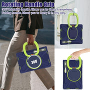 For Lenovo Pad Pro 2022 11.2 inch Silicone + PC Protective Tablet Case(Navy Blue Lime)