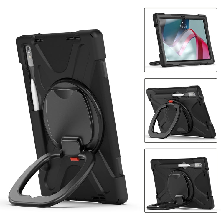 For Lenovo Pad Pro 2022 11.2 inch Silicone + PC Protective Tablet Case(Black)