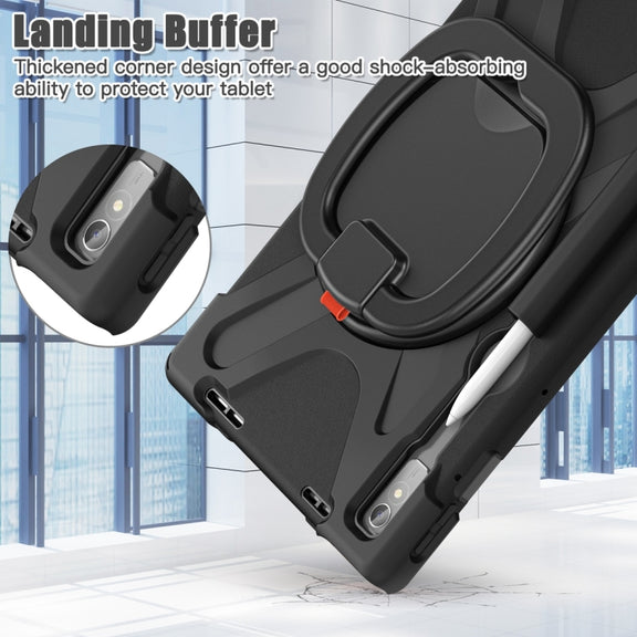 For Lenovo Pad Pro 2022 11.2 inch Silicone + PC Protective Tablet Case(Black)