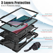 For Lenovo Pad Pro 2022 11.2 inch Silicone + PC Protective Tablet Case(Black)