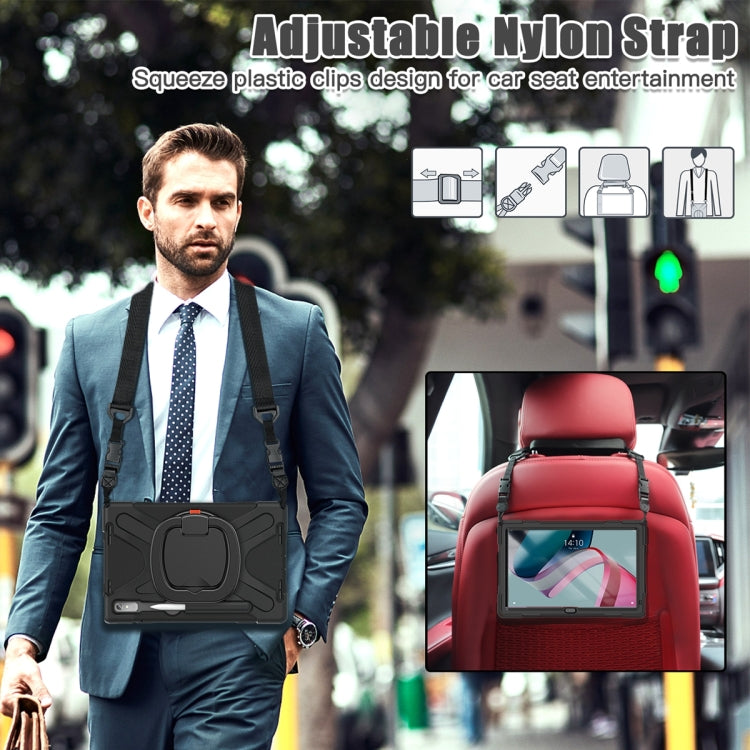 For Lenovo Pad Pro 2022 11.2 inch Silicone + PC Protective Tablet Case(Black)