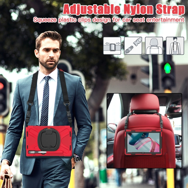 For Lenovo Pad Pro 2022 11.2 inch Silicone + PC Protective Tablet Case(Red)