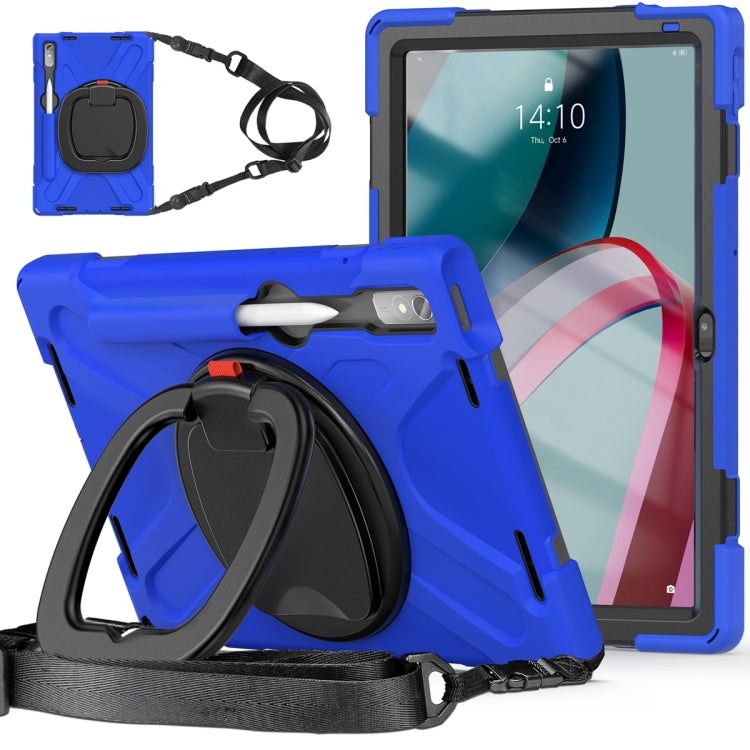 For Lenovo Pad Pro 2022 11.2 inch Silicone + PC Protective Tablet Case(Blue)