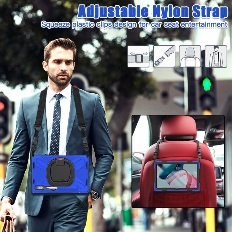 For Lenovo Pad Pro 2022 11.2 inch Silicone + PC Protective Tablet Case(Blue)
