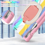 For Lenovo Pad Pro 2022 11.2 inch Silicone + PC Protective Tablet Case(Colorful Pink)