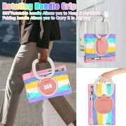 For Lenovo Pad Pro 2022 11.2 inch Silicone + PC Protective Tablet Case(Colorful Pink)