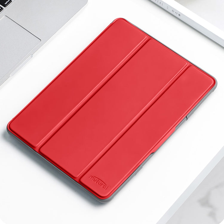 For iPad 2025 / 2022 Mutural PC + TPU Shockproof Leather Tablet Case(Red)
