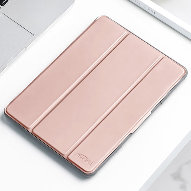 For iPad 2025 / 2022 Mutural PC + TPU Shockproof Leather Tablet Case(Rose Gold)