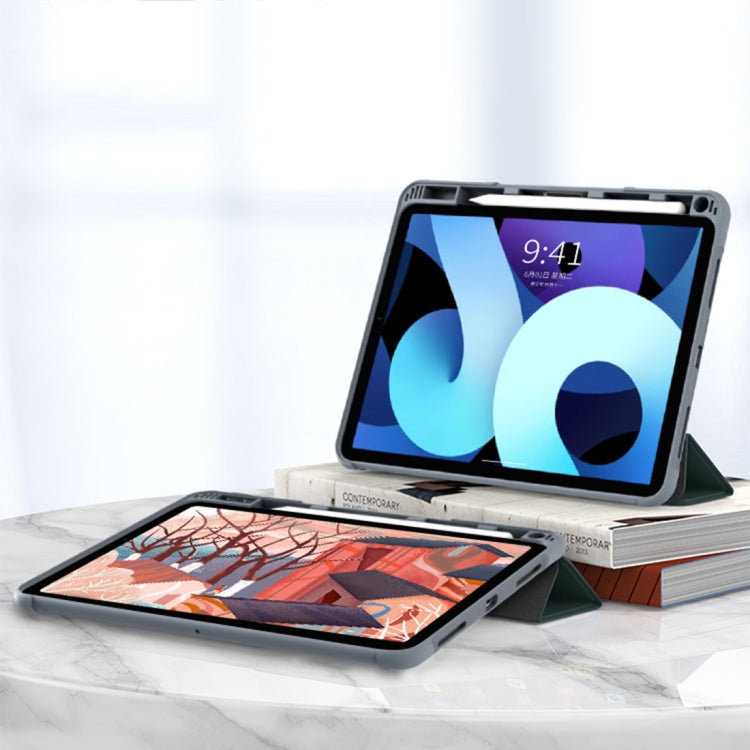 For iPad 2025 / 2022 Mutural PC + TPU Shockproof Leather Tablet Case(Black)