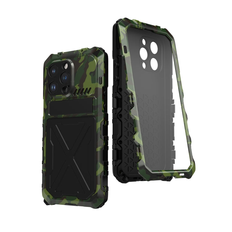 For iPhone 14 Pro Max R-JUST Life Water-resistant Dustproof Shockproof Phone Case(Green)