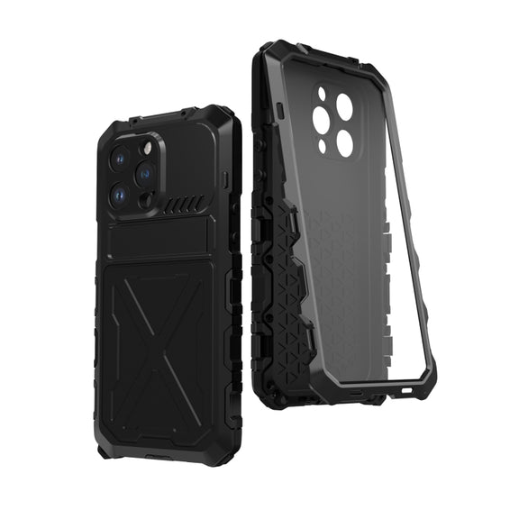 For iPhone 14 R-JUST Life Water-resistant Dustproof Shockproof Phone Case(Black)