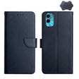 For Motorola Moto E22s Genuine Leather Fingerprint-proof Flip Phone Case(Blue) - Motorola Cases by PMC TechLife | Online Shopping South Africa | PMC TechLife | Buy Now Pay Later Mobicred