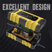 FOXSUR 6A 12V Motorcycle / Car Smart Battery Charger, Plug Type:UK Plug(Yellow)