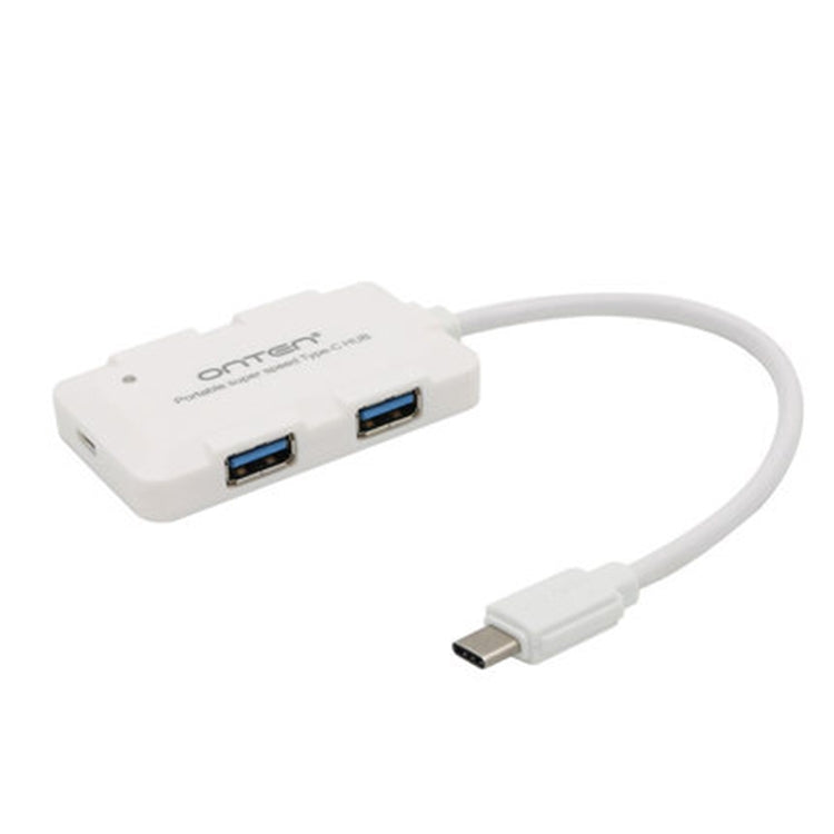 Onten OTN-9102 4-port USB3.0 Portable HUB Docking Station(White)