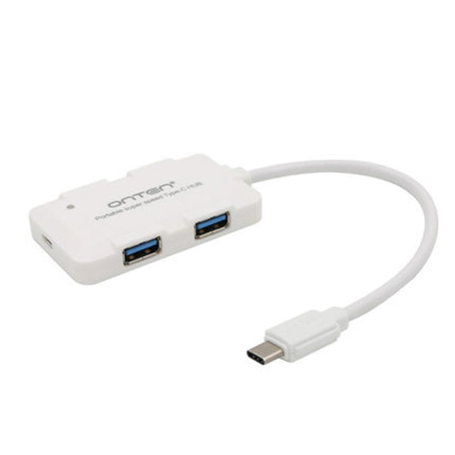 Onten OTN-9102 4-port USB3.0 Portable HUB Docking Station(White)