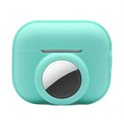 For AirPods Pro 2 / AirTag 2 in 1 Shockproof Full Coverage Silicone Protective Case(Teal Green)