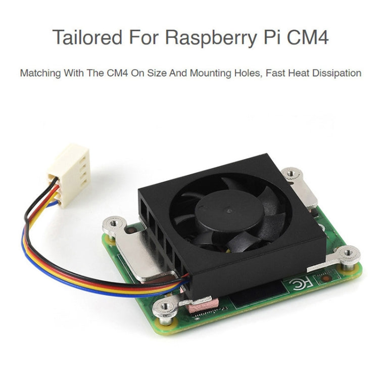 Waveshare Dedicated 3007 Cooling Fan for Raspberry Pi Compute Module 4 CM4, Power Supply:5V