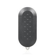 For Fiat 3 Button Folding Car Key Case Remote Control Shell SIP22, Style:Black Switch Button