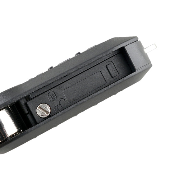 For Fiat 3 Button Folding Car Key Case Remote Control Shell SIP22, Style:Black Switch Button
