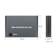 Waveshare 3 in 1 3 inch 4K HDMI Switcher