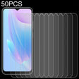 For Blackview A52 50 PCS 0.26mm 9H 2.5D Tempered Glass Film - For Blackview by PMC TechLife | Online Shopping South Africa | PMC TechLife