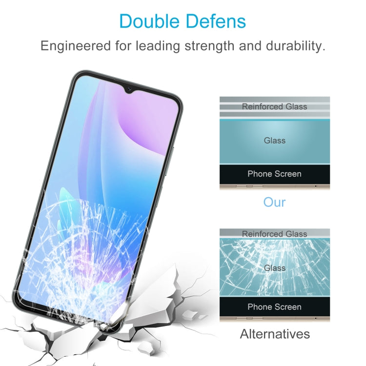 For Blackview A52 50 PCS 0.26mm 9H 2.5D Tempered Glass Film