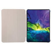 For iPad 2025 / 2022 Silk Texture Three-fold Horizontal Flip Leather Tablet Case(Rose Gold)