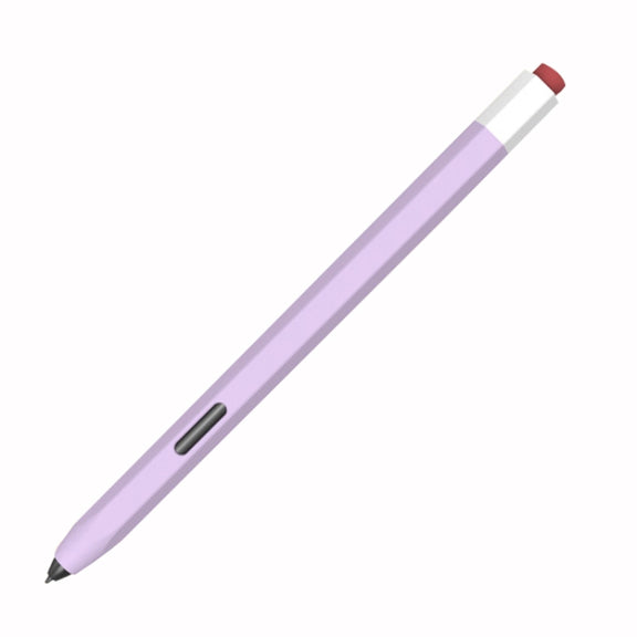 For Samsung Galaxy Tab S6 Lite P610/P615 LOVE MEI Soft Silicone Stylus Pen Protective Case(Purple)