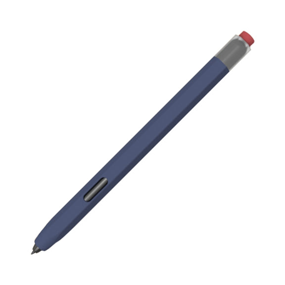 For Samsung Galaxy Tab S7 / S7+ / S8 / S8+ LOVE MEI Soft Silicone Stylus Pen Protective Case(Dark Blue)
