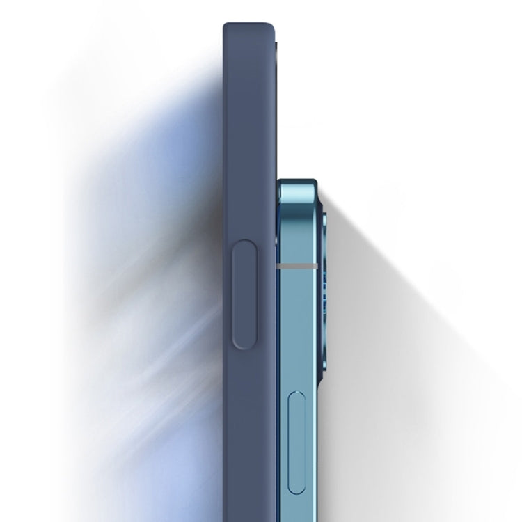 For Xiaomi Redmi Note 12 Pro+ China Imitation Liquid Silicone Straight Edge Phone Case(Blue)