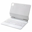 For iPad Air 5 / 4 10.9 inch P10 Bluetooth Keyboard Leather Case with Touch Pad(White) - For iPad Air by PMC TechLife | Online Shopping South Africa | PMC TechLife | Buy Now Pay Later Mobicred