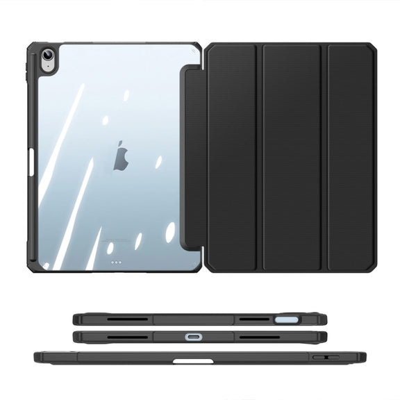 For iPad 2025 / 2022 DUX DUCIS TOBY Series Antiskid Leather Smart Tablet Case(Black)