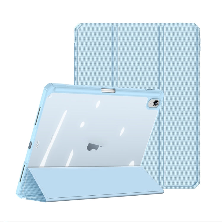 For iPad 2025 / 2022 DUX DUCIS TOBY Series Antiskid Leather Smart Tablet Case(Blue)