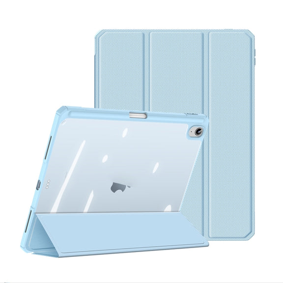 For iPad 2025 / 2022 DUX DUCIS TOBY Series Antiskid Leather Smart Tablet Case(Blue)