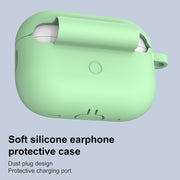 For AirPods Pro 2 Thickened One-piece Shockproof Earphone Case(Mint Green)