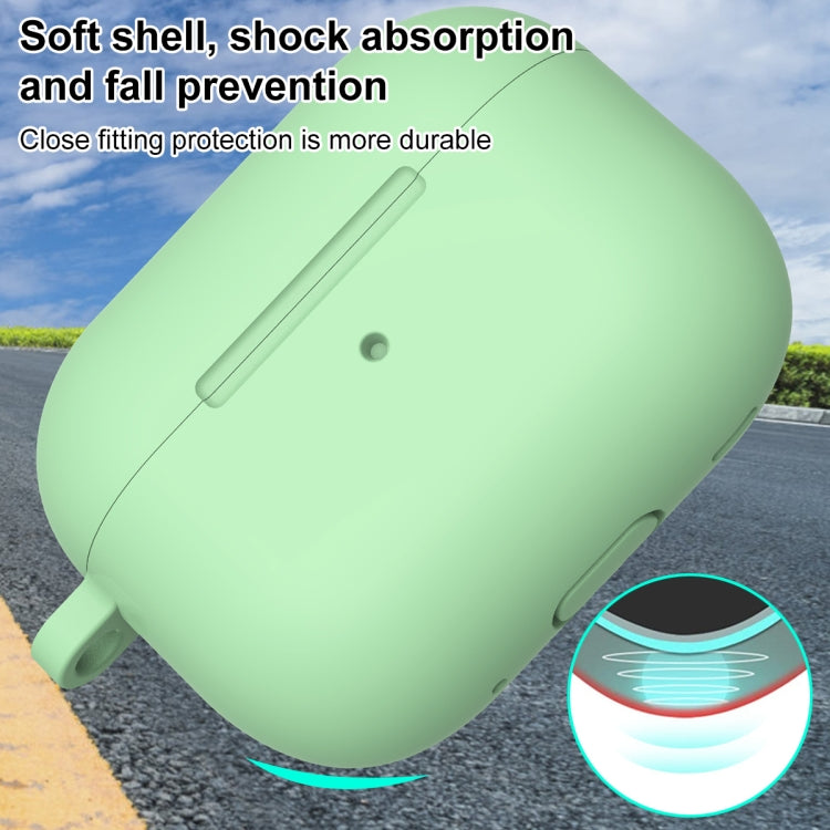 For AirPods Pro 2 Thickened One-piece Shockproof Earphone Case(Mint Green)