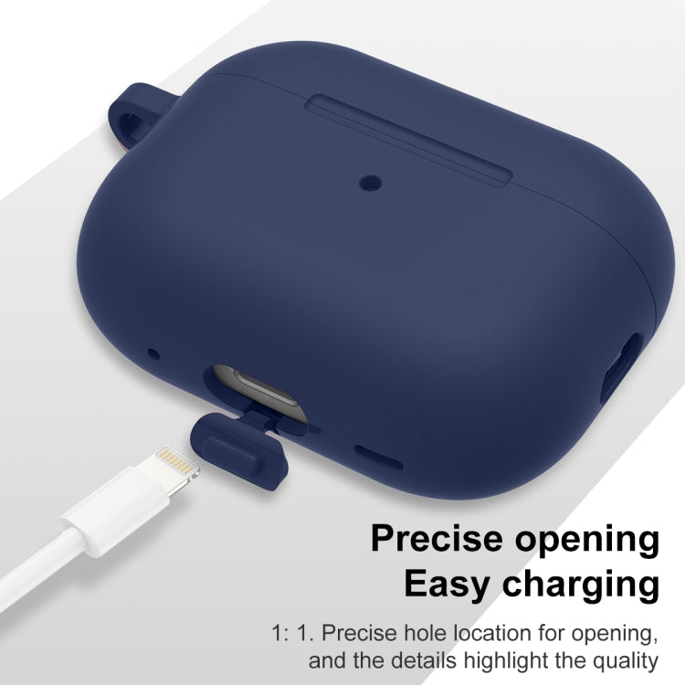 For AirPods Pro 2 Thickened One-piece Shockproof Earphone Case(Midnight Blue)