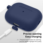 For AirPods Pro 2 Thickened One-piece Shockproof Earphone Case(Midnight Blue)