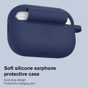 For AirPods Pro 2 Thickened One-piece Shockproof Earphone Case(Midnight Blue)