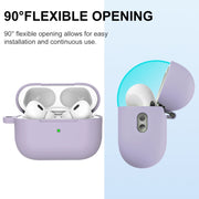 For AirPods Pro 2 Thickened One-piece Shockproof Earphone Case(Lavender Purple)